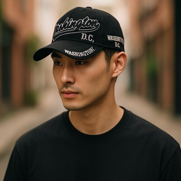 Washington D.C. Cap Black Buckle Adjustment - SALE - Picture 10 of 10